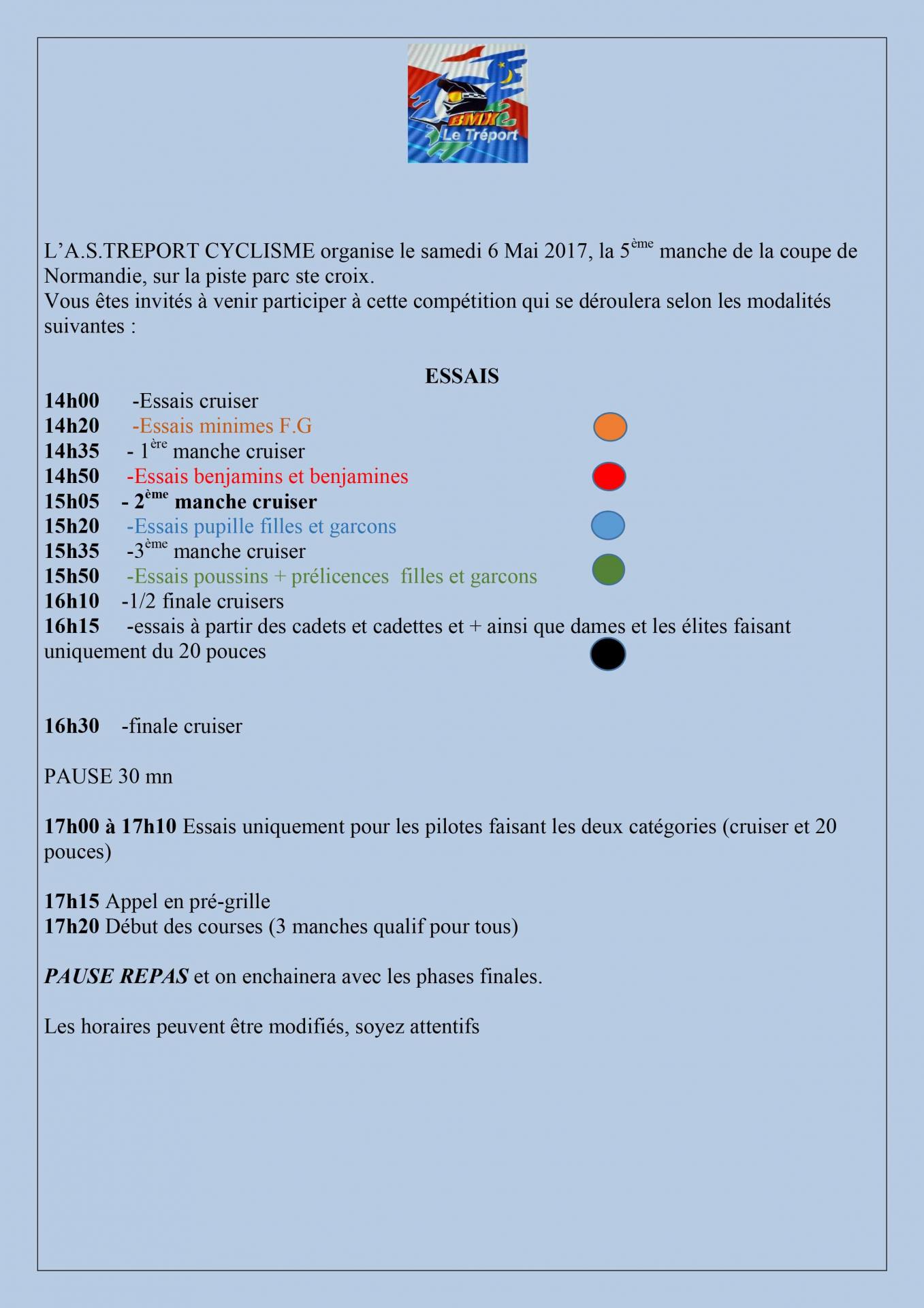 Horaire 5 manche normandie le treport 3